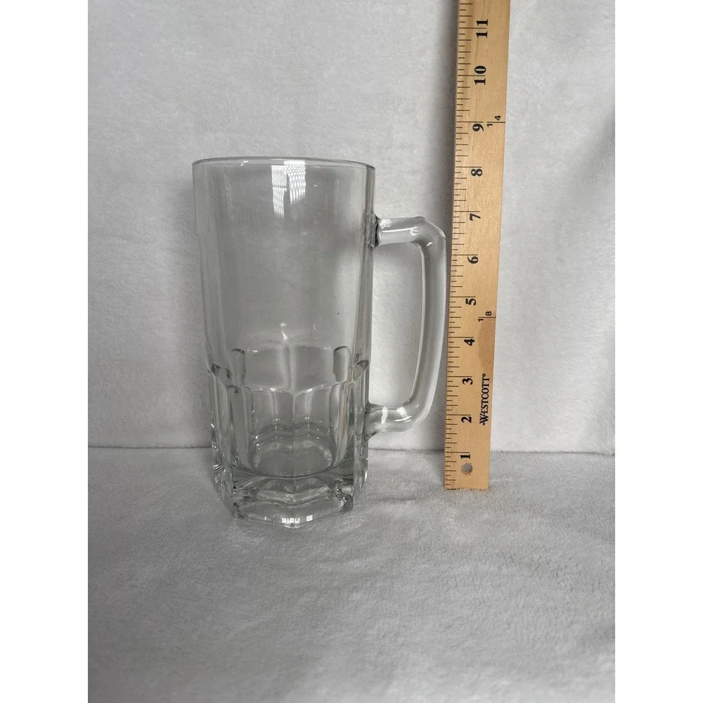 Vintage Libbey Gibraltar Super Mug Beer Glass Mug Stein Unisex Large Clear EXCL